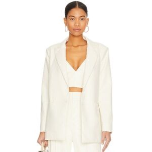 Chic White Women's Blazer